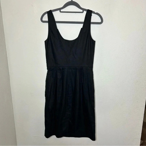 Etcetera Linen Blend Little Black Dress for Warmer Weather Size 2 - Picture 5 of 8